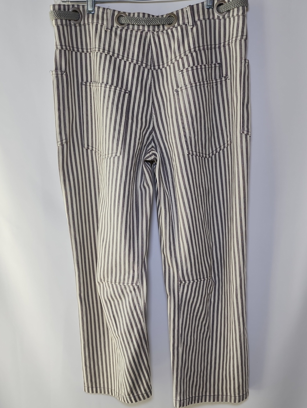 LOV LOV | Striped Drawstring Jeans - Picture 3 of 10